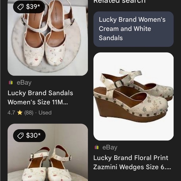 Lucky Brand Zazmini wedges - Picture 6 of 6